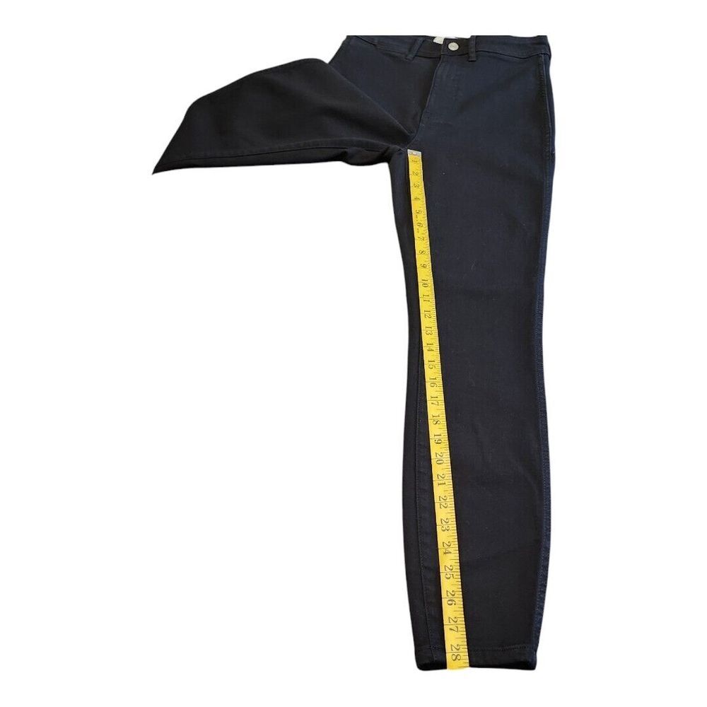 NWT Everlane The Way-High Skinny Jean Black Size 27 Grunge Organic Stretch Denim - Picture 6 of 10
